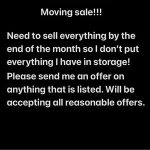 Moving Sale Announcement